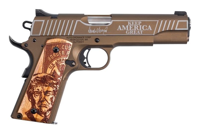 AUTO-ORDNANCE 45TH PRESIDENT TRUMP 1911 BRONZE/COPPER .45 ACP 5″ BARREL 7-ROUNDS