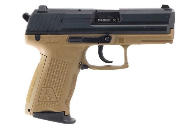 HECKLER AND KOCH P2000 (V3) FLAT DARK EARTH 9MM 3.6″ BARREL 10-ROUNDS