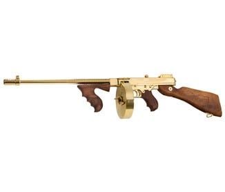 AUTO ORDINANCE 1927A-1 45ACP 50RDS TITANIUM GOLD PLATE BLEM