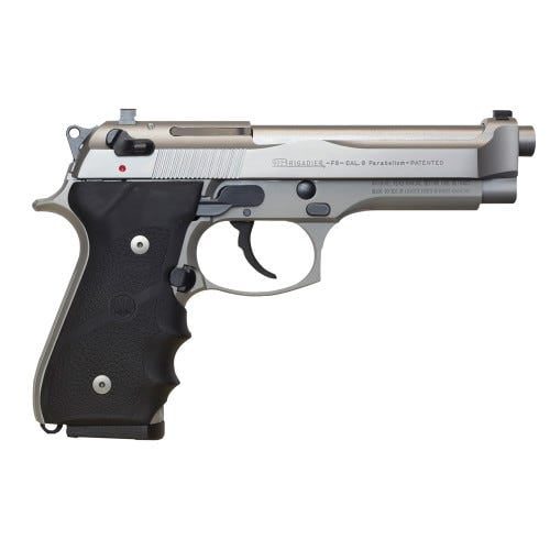 BERETTA 92FS BRIGADIER INOX BLACK / STAINLESS 9MM 4.9-INCH 15RDS