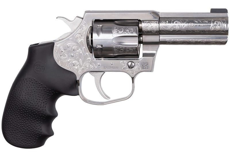 COLT FIREARMS KING COBRA ENGRAVED STAINLESS .357 MAG 3″ BARREL 6-ROUNDS
