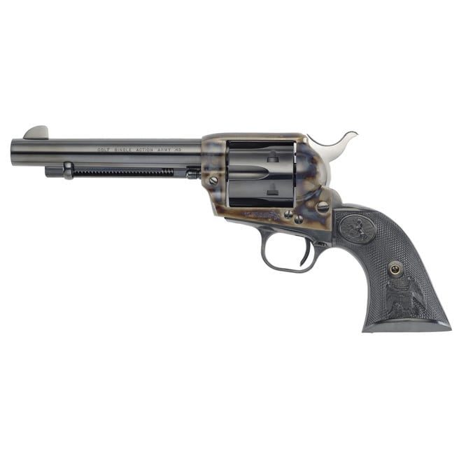 COLT FIREARMS SINGLE ACTION ARMY REVOLVER COLOR CASE BLUED .45 LC 5.5″ BARREL 6-ROUNDS