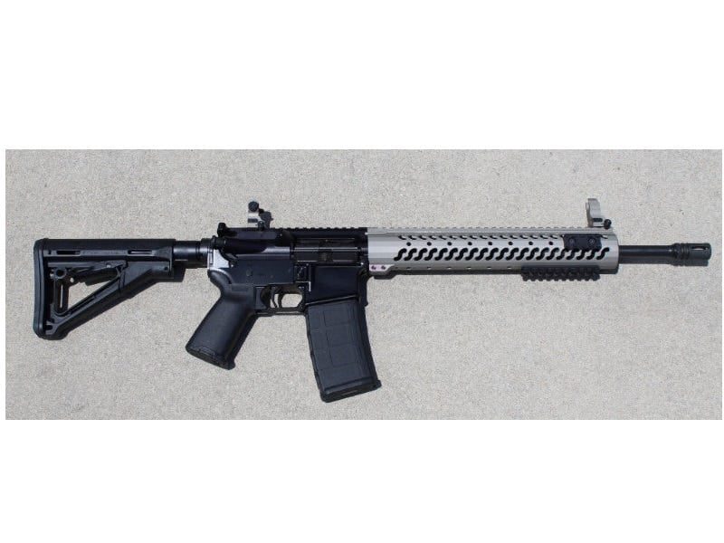DEL-TON DTI EVOLUTION DARK EARTH BLACK / GREY 5.56 / .223 REM 16-INCH 30RDS