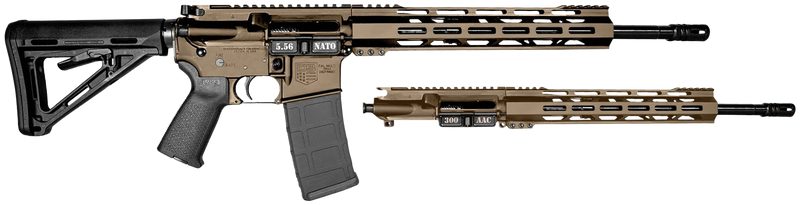 DIAMONDBACK DB15 COMBO MIDNIGHT BRONZE 5.56 / .300 AAC BLACKOUT 16″ BARREL 30-ROUNDS