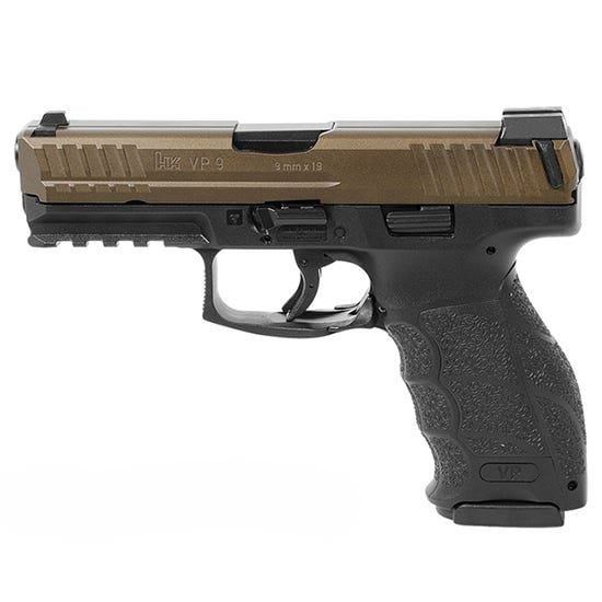 HECKLER AND KOCH VP9 MIDNIGHT BRONZE 9MM 4.09″ BARREL 10-ROUNDS MA COMPLIANT
