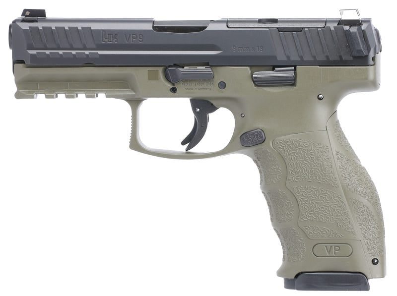 HECKLER AND KOCH VP9-B OR OD GREEN 9MM 4.1″ BARREL 17-ROUNDS