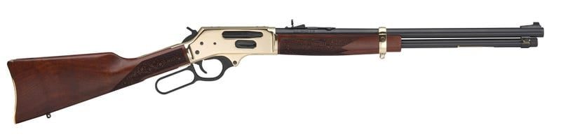 HENRY REPEATING ARMS SIDE GATE RIFLE AMERICAN WALNUT / BRASS .35 REM 20″ 5 RD