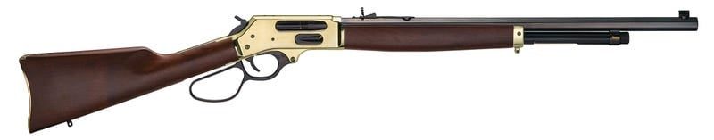 HENRY REPEATING ARMS LEVER ACTION SIDE GATE BRASS / BLUED .45-70 22″ BARREL 4-ROUNDS