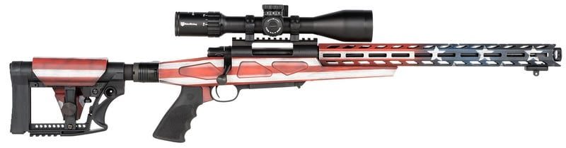 HOWA AUSTRALIAN PRECISION CHASSIS GEN 2 AMERICAN FLAG 6.5 CREEDMOOR 16.25″ BARREL 10-ROUNDS 4-16X50MM SCOPE