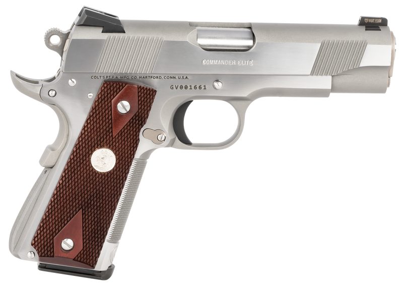 COLT FIREARMS COMBAT COMMANDER ELITE STAINLESS .45 ACP 4.25″ BARREL 8-ROUNDS