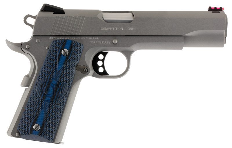 COLT FIREARMS GOVERNMENT COMPETITION STAINLESS .38 SUPER 5″ BARREL 9-ROUNDS