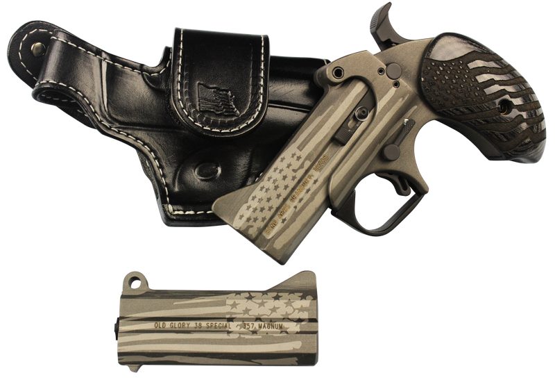 BOND ARMS OLD GLORY STAINLESS .45 LC / .357 MAG 3.5″ BARREL 2-ROUNDS PACKAGE 2