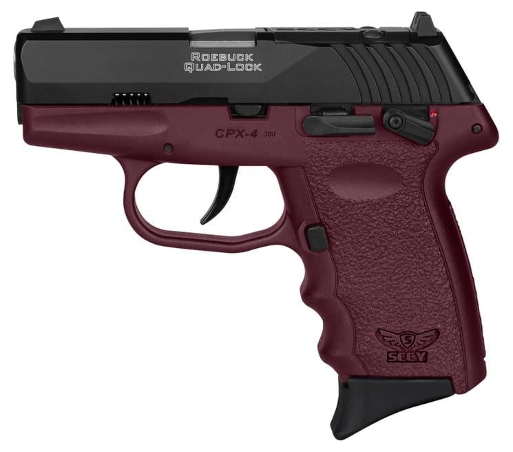 SCCY CPX-4 380 ACP 2.96″ Barrel 10 Rounds BLK SLIDE CRM GRIP SFT