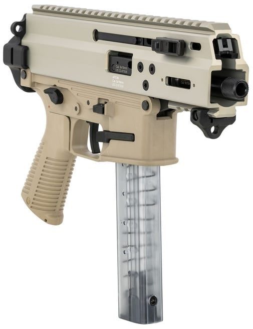 B&T APC9K Pro Coyote Tan 9mm 4.3″ Barrel 30-Rounds Telescopic Brace Adapter
