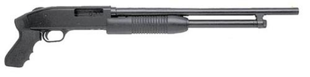 *D* Mossberg 500 Cruiser Pump 20ga 18.5″ Barrel, CB 3″, Black Synthetic Pistol Grip Stock Blued, 5rd Mossberg