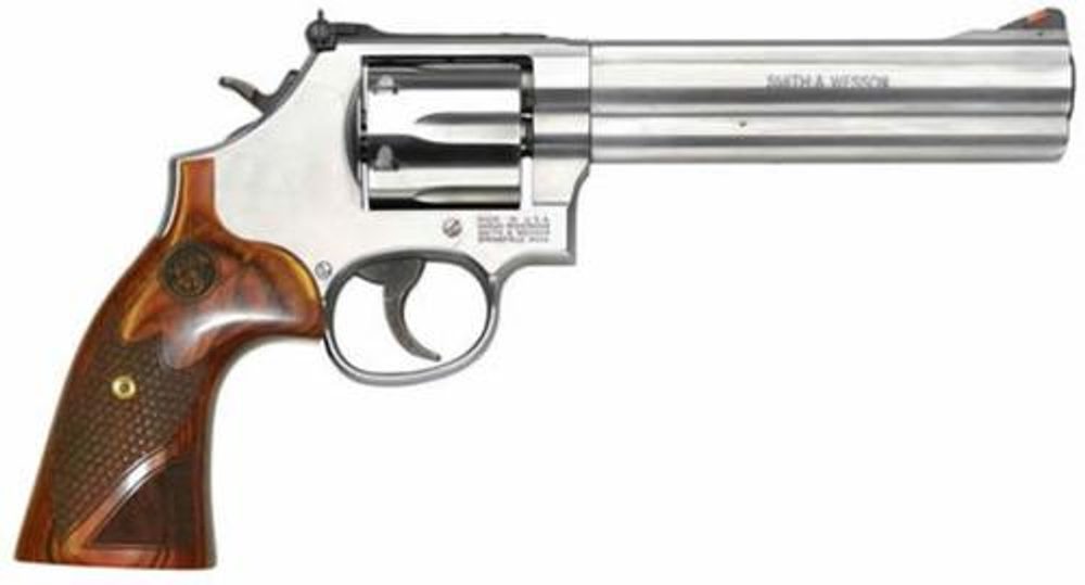Smith & Wesson 629 Deluxe 44 Magnum / .44 Special, 6.5″, Wood Grips, Stainless Smith & Wesson