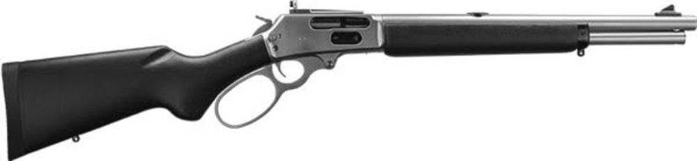 Marlin 1895 Trapper 45-70, 16.5″ SS Barrel, Skinner Sights, Big Loop Lever, Black Stock Marlin