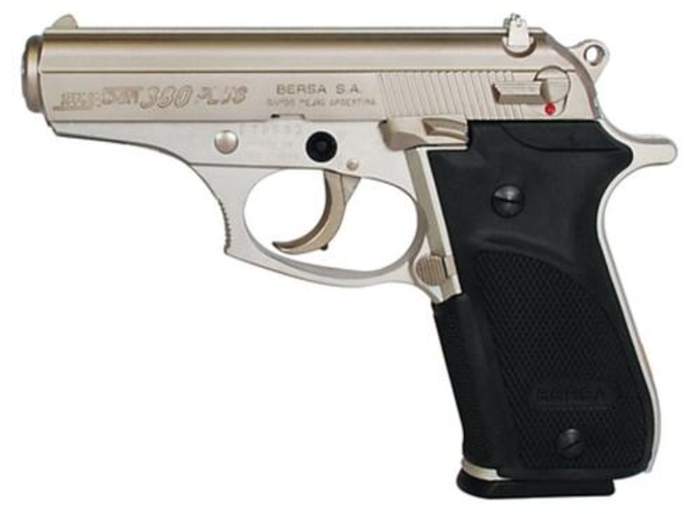 Bersa Thunder Plus .380 ACP, 3.5″ Barrel, Nickel Finish, 15rd Mag Bersa