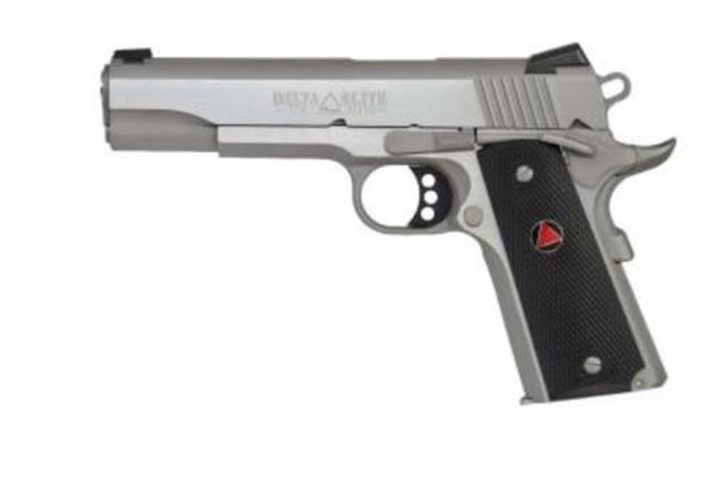 Colt Delta Elite 10mm 5″ Barrel SS Composite Grips, Delta Medallions 8rd Mag Colt