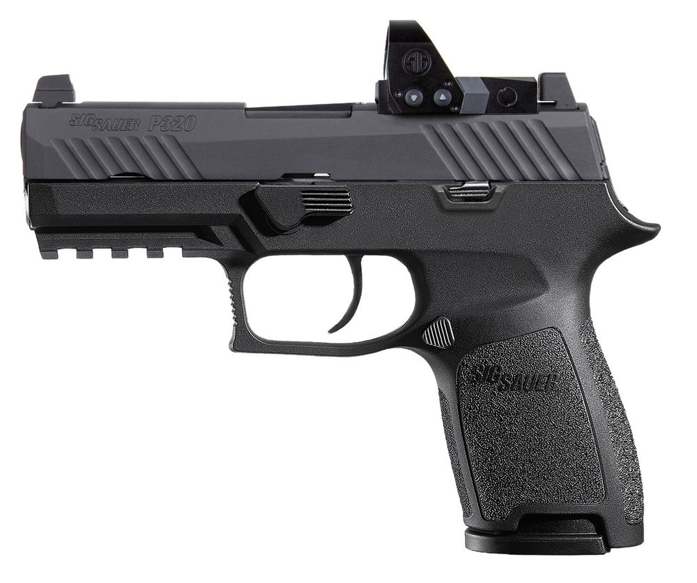 Sig P320 RXP Compact 9mm, 3.9″ Barrel, Contrast/Romeo1 Pro, Black, 2x 15rd Sig Sauer