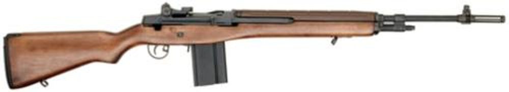 Springfield M1A Standard SA 308 Win/7.62mm, 22″ National Match Barrel, Walnut Stock, Blued, Loaded, 10rd Springfield Armory