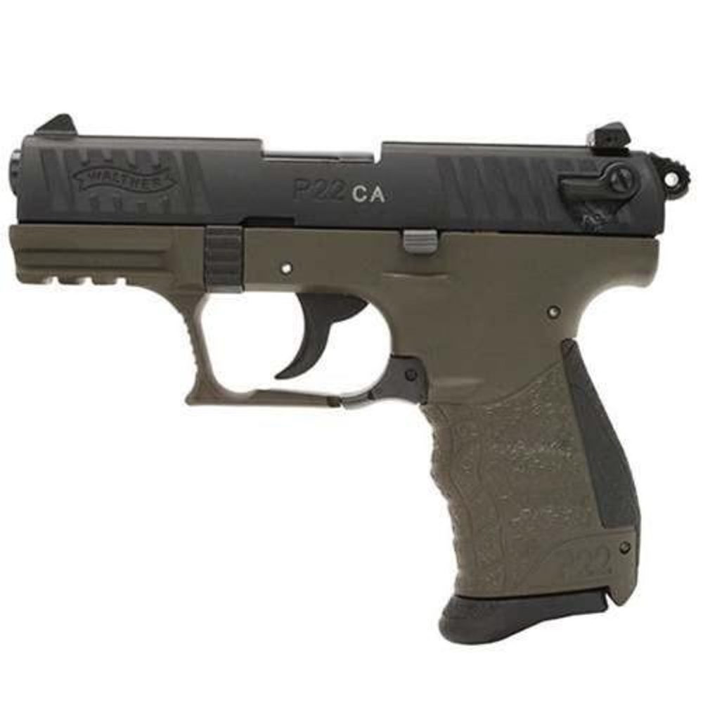 Walther P22 .22 L.R. CA Military 10rd, 2 Mags CA Approved Walther