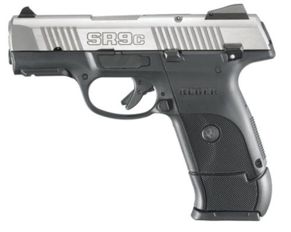 Ruger SR9C Compact Pistol 9mm, 3.5″ Barrel, Stainless Steel, 17rd Mag Ruger