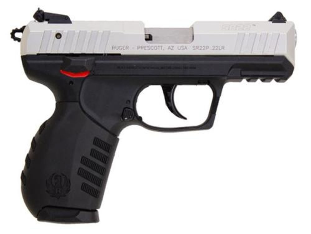 Ruger SR22 PS 22LR, Silver Anodized Slide Ruger