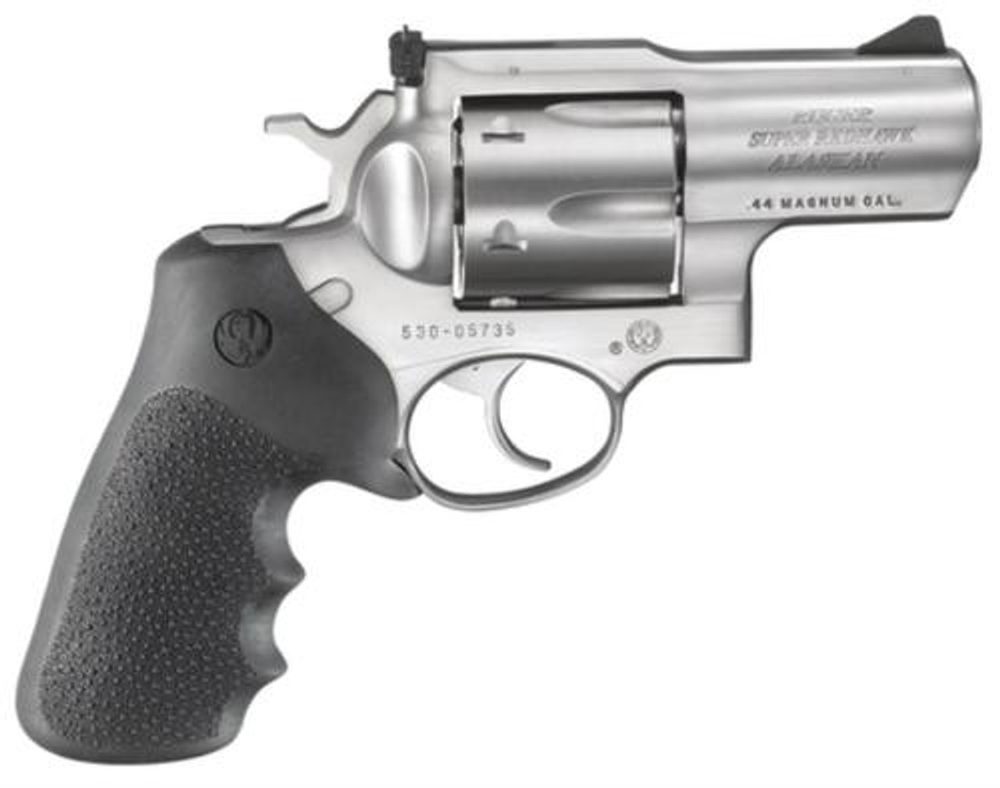 Ruger Super Redhawk Alaskan, 44 Mag, 2.5″ Barrel, Hogue Tamer Monogrip Ruger