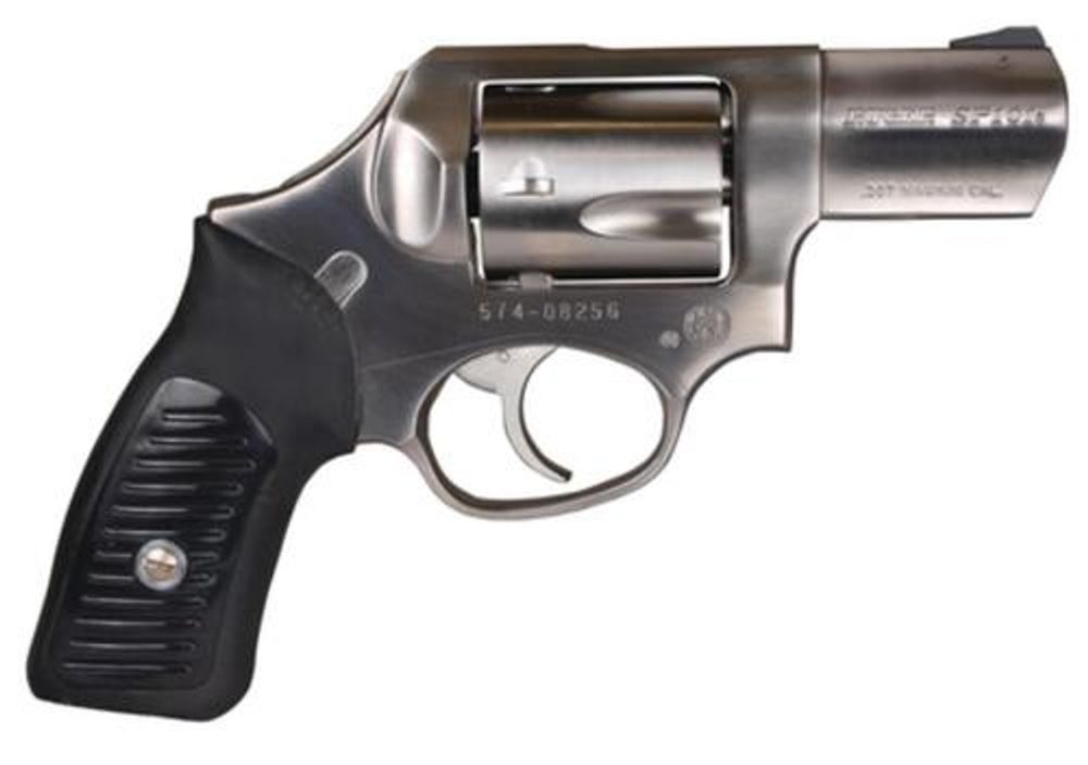 Ruger SP101 357 RemMag 2.25″ Barrel, Rubber Grip Satin Fixed Sights 5 Shot Ruger