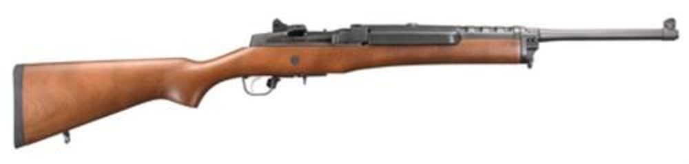 Ruger Mini 14 Ranch Rifle 223/5.56, 18″ Barrel, Blued, Wood Stock, 5rd Mag Ruger