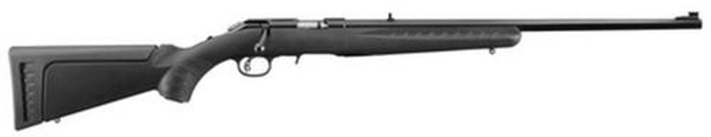 Ruger American Rimfire Full Size 22LR, 22″ Barrel, Satin Blue, 2 Interchangeable Stock Modules, Black Composite Stock, 10rd Ruger