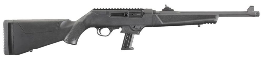 Ruger PC Carbine 9mm Take Down, 16″ Barrel, Ruger & Glock Mag Adapter, 17rd Mag Ruger