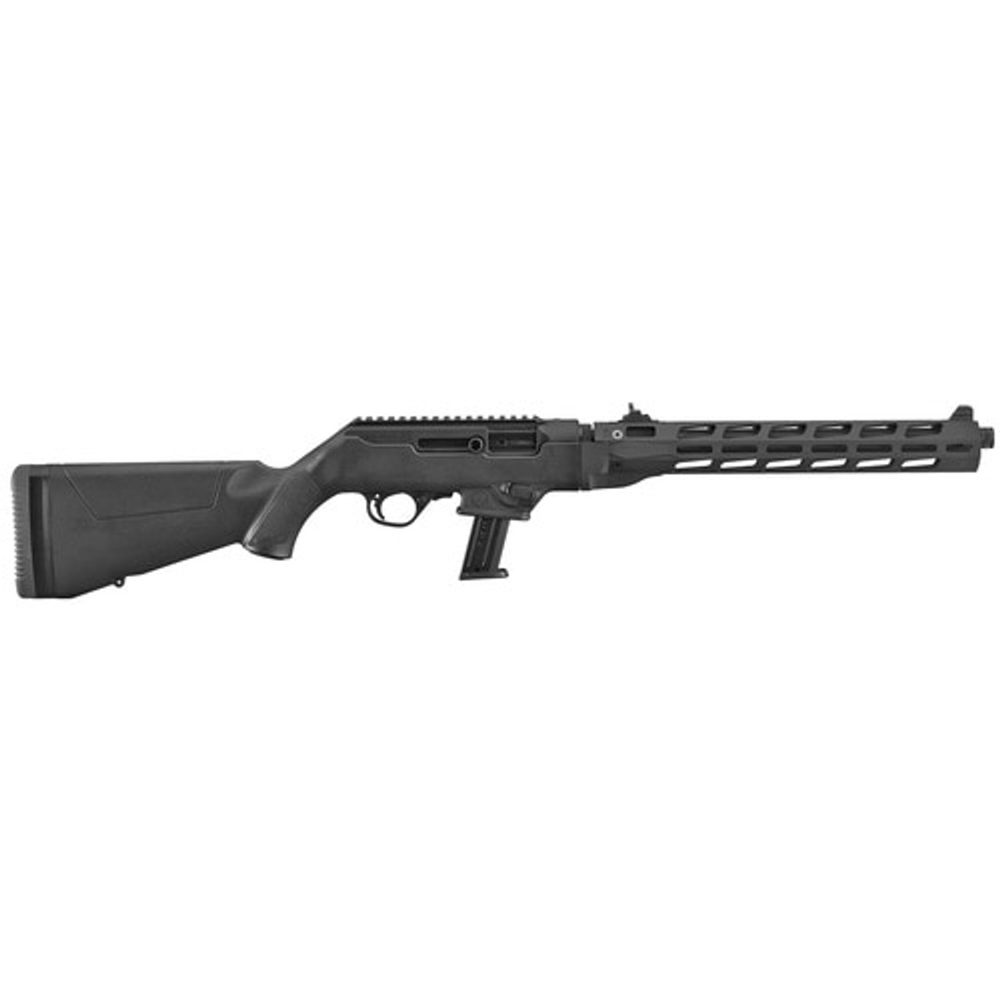 Ruger PC Carbine M-Lok Ghost Ring Sight 9mm, 16″ Threaded Barrel, M-Lok Handguard, 17rd Ruger