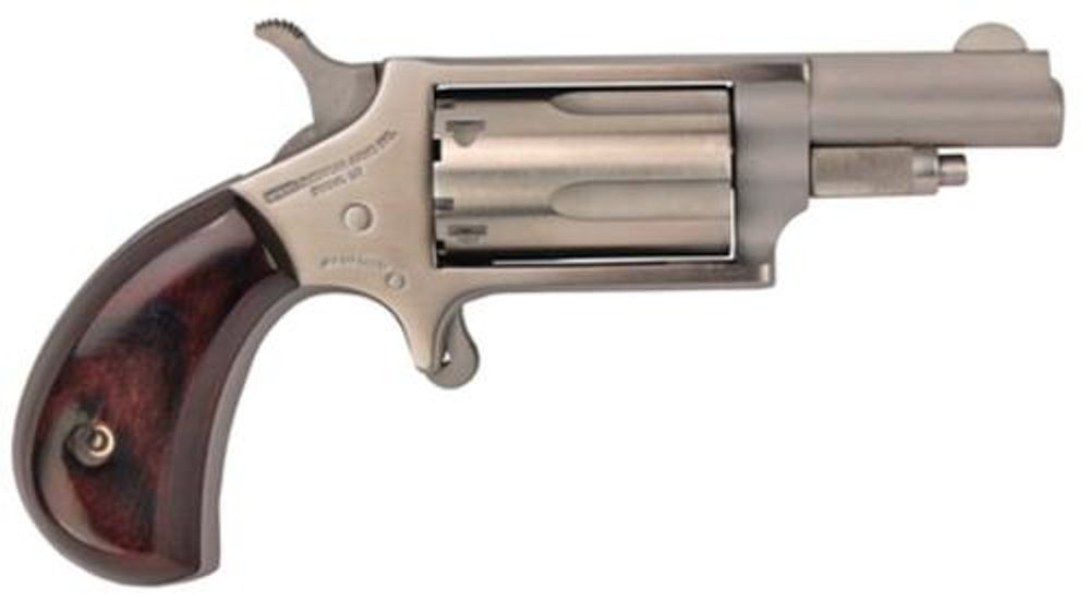 NAA 22MC 22 Mag, 22LR Cylinder 1.62″ 5rd Rosewood Grip Matte SS North American Arms