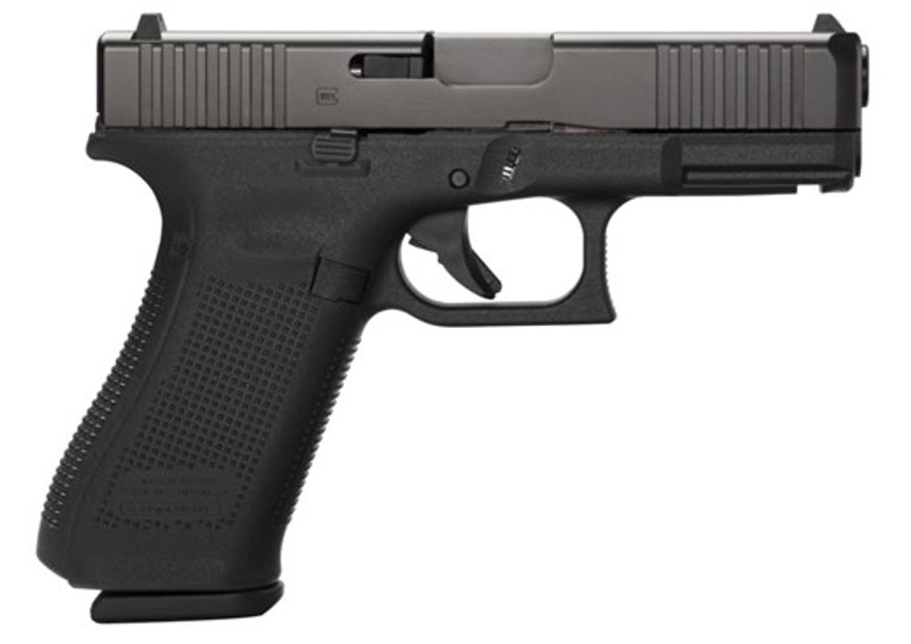 Glock G45 Compact 9mm, 4″ Barrel, Fixed Sights, Ambi Slide Stop Lever, Flared Mag Well, 3x17rd Mags Glock
