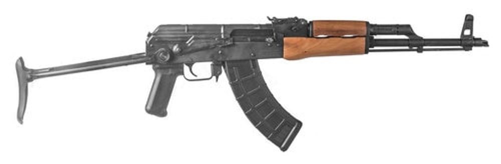 F.A. Cugir Arms Romanian Under Folder AK-47, 762X39, 16.25″, Wood Grip, Metal Folding Stock, 1 Mag, 30Rd Mag Century Arms