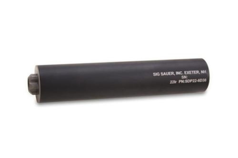 Sig SDP22 Rimfire Suppressor, .22 LR, Aluminum & SS Sig Sauer