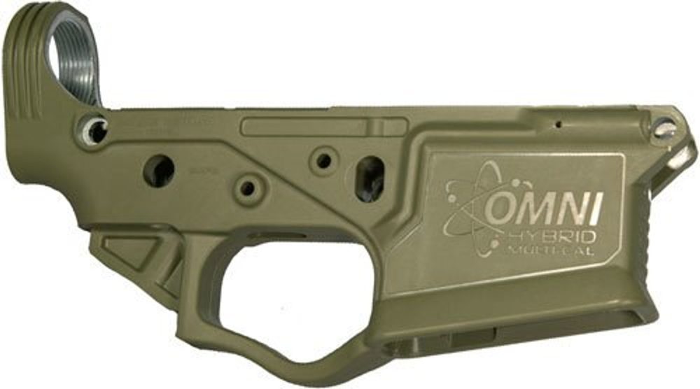 American Tactical ATI Omni Hybrid Polymer Stripped Multi-Cal Lower Battlefield Green ATI American Tactical Imports