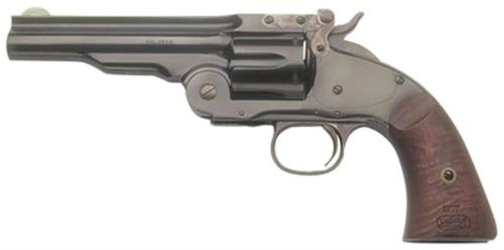 Cimarron Firearms Model 3 Schofield, .38 Special, 5″, Blued, Walnut Grip, 6rd Cimarron Firearms
