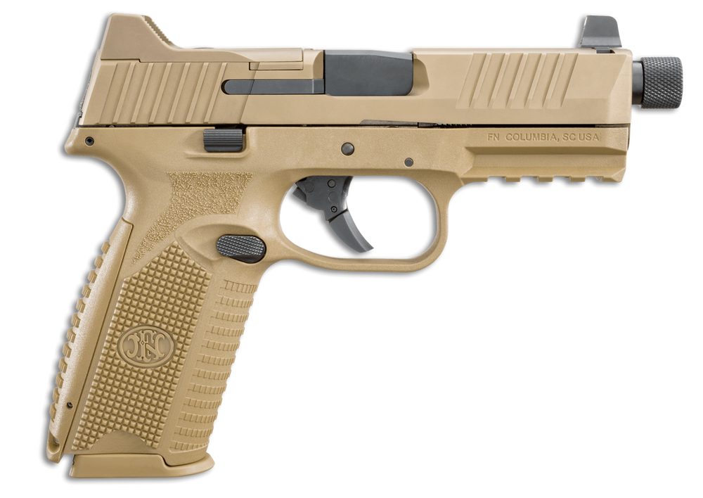 FN 509 Tactical 9mm, 4.5″ Barrel, Night Sights, Flat Dark Earth, 17rd/24rd FN America