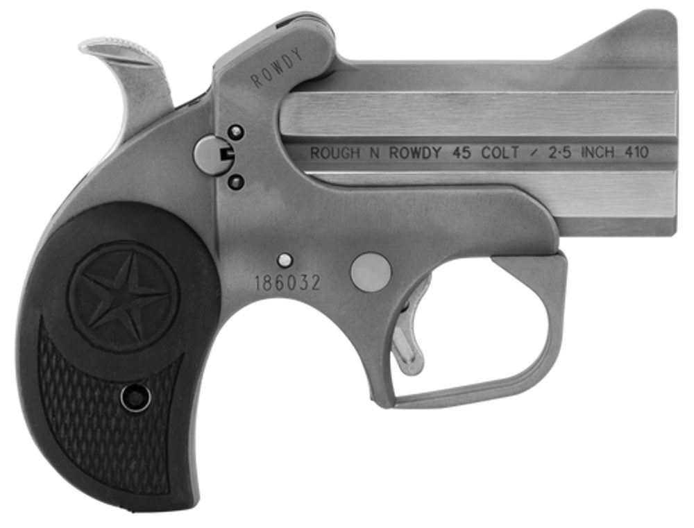 Bond Arms Rowdy 410/.45, 3″ Barrel, Bead Blasted Stainless Steel, 2rd Bond Arms