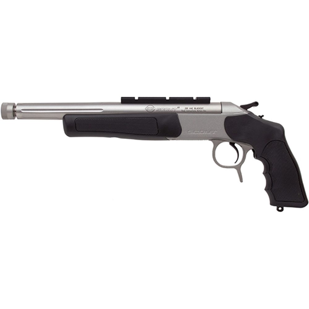 CVA Scout Pistol .300 AAC Blackout 14 Inch Stainless Steel Barrel DuraSight Z2 Scope Rail Stainless Steel/Black CVA