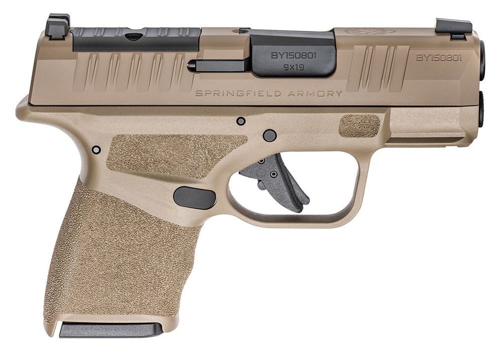 Springfield Hellcat OSP 9mm, 3″ Barrel, Flat Dark Earth Cerakote, Optic Ready, 13rd Springfield Armory