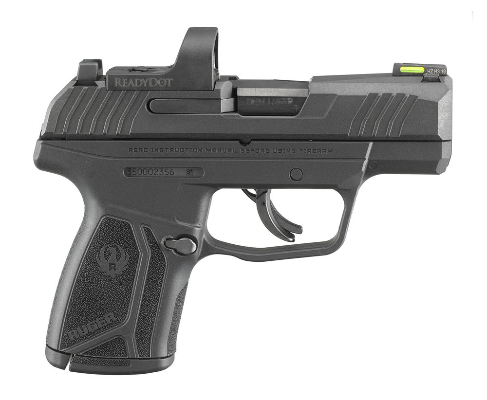 Ruger MAX-9 9mm, 3.2″ Barrel, Black, Includes Ruger ReadyDot Micro Reflex Sight, 12rd Ruger