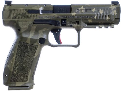 Canik Mete SFT 9mm, 4.46″ Barrel, “We the People” Green Cerakote, Polymer Frame, 20rd