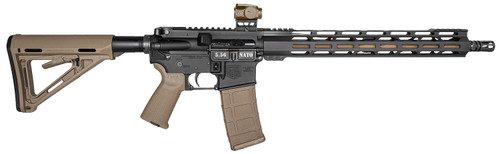 Diamondback DB15 FDE Optic Package 5.56/223 16″ Barrel, Full Length Handguard, Viridian Red Dot, Flat Dark Earth, 30rd Mag