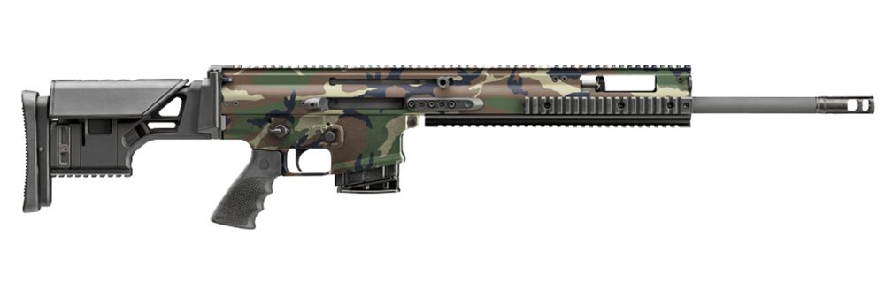 FN SCAR 20S 308 Winchester, 20″ Threaded Barrel, Woodland Camo, 10rd FN America