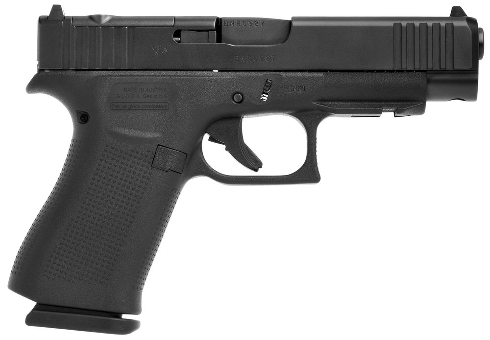 Glock G48 MOS 9mm, 4.17″ Barrel, Black, Fixed Sights, 10rd Glock