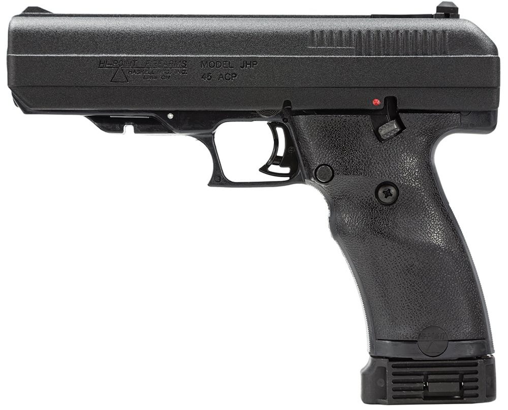 Hi-Point JHP 45 ACP, 4.5″ Barrel, Black, Adjustable Sights, 10rd Hi Point